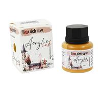 Liquidraw Encres acryliques pour artistes - 20 couleurs - Noir et blanc - Encre imperméable - 35 ml - Professionnelle pour peinture, dessin, peinture, art, pinceaux, papier, carton, toile, tissu et