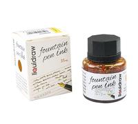 Liquidraw Lot de 10 flacons d'encre pour stylo-plume Couleurs assorties 35 ml Convient pour la sélection d'encre de calligraphie Disponible en noir, bleu, rouge, vert, marron, violet, jaune, etc