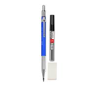 Liquidraw Portemine mécanique de 2 mm avec 8 mines de 2B gomme et taillecrayon intégré pour dessin technique architectural artistes architectes ingénieurs dessin charpentiers croquis écriture