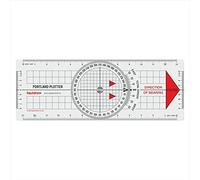 Liquidraw Portland Traceur de parcours avec rapporteur marin | Rapporteur de navigation | Outil utile pour la navigation maritime | Fabriqué à partir d'acrylique transparent solide | Marquages clairs