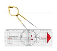 Liquidraw Portland Traceur de parcours pour la navigation maritime | Traceur de navigation en acrylique transparent | Marquages clairs gras | Facile à transporter