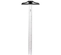 Liquidraw Règle carrée en T - 80 cm | Règle en acrylique pour dessin et dessin | Mesures impériales et métriques | Bord biseauté et tête amovible | Pour architectes, ingénieurs et dessin technique