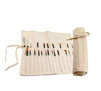 Liquidraw Trousse de rangement enroulable pour pinceaux de maquillage, 30 poches