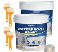 LiquiÉtanchéité Transparent 1KG | Agent Anti-Fuite Imperméable Intérieur/Extérieur | Réparation Fuites Salle de Bain, Toiture, Carrelage | Membrane Waterstop Incolore à Base d'Eau