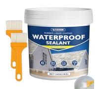 LiquiÉtanchéité Transparent 1KG | Agent Anti-Fuite Imperméable Intérieur/Extérieur | Réparation Fuites Salle de Bain, Toiture, Carrelage | Membrane Waterstop Incolore à Base d'Eau