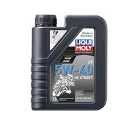 LIQUI MOLY Motorbike 4T 5W-40 HC Street, 1 L, Huile moteur de la technologie de synthèse de moto, SKU: 20750