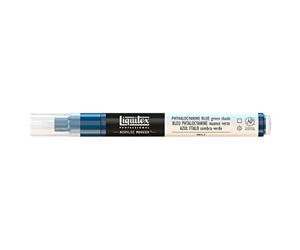Liquitex 00077 Marqueur Pointe Fine 2-4 mm Bleu Phtalo/Nuance Vert