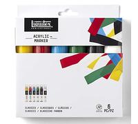Liquitex 00121 Set de 6 Marqueurs Pointe Large Couleurs Assortis