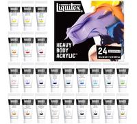 Liquitex 3699386 Professional Heavy Body Acrylique - Peinture Acrylique aux Pigments Intenses, Couleurs Durables, Viscosité Moyenne, Fini Satiné - Set de 24 Tubes de 22 ml
