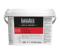 Liquitex 5340 Gel Médium Brillant Professionnel pour Peintures Acryliques - Augmente la Brillance, la Luminosité et la Transparence des Couleurs Acryliques - Bouteille 1,89 L, Transparent