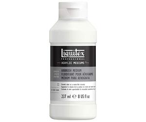 Liquitex 5908 Medium Professionnel pour Aérographe pour Peintures Acryliques, Aquarelles ou Gouaches - Maintient l’Intégrité pour Applications à Pulvériser, High Flow - Flacon de 237 ml, Transparent