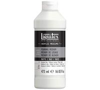 Liquitex 6116 - Médium de coulée et de coulée - Imperméable - Ne jaunit pas - Flexible - Augmente le débit de couleur - Bouteille de 473 ml - Mat