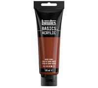 Liquitex – Peinture acrylique Basics 8870013, monopigmentée satinée 118 ml – Sienne Brûlée