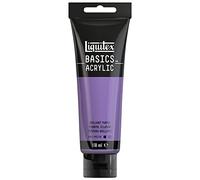 Liquitex 8870053 Basics - Peinture acrylique, peinture artistique monopigmentée, résistante à la lumière, qualité archive, finition satinée, tube de 118 ml - Pourpre Brillant