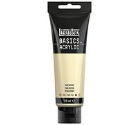 Liquitex 8870058 Basics - Peinture acrylique, peinture artistique monopigmentée, résistante à la lumière, qualité archive, finition satinée, tube de 118 ml - Parchemin