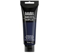 Liquitex 8870066 Basics - Peinture acrylique, peinture artistique monopigmentée, résistante à la lumière, qualité archive, finition satinée, tube de 118 ml - Bleu De Prusse Imitation