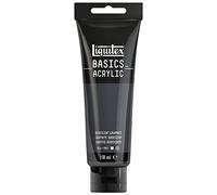 Liquitex 8870076 Basics - Peinture acrylique, peinture artistique monopigmentée, résistante à la lumière, qualité archive, finition satinée, tube de 118 ml - Graphite Iridescent