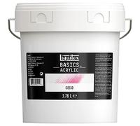 Liquitex 8870313 Basics Additifs - Gesso 3,78 L pour Peinture Acrylique, Apprêt Universel pour Toile, Papier, Bois et Autres Supports