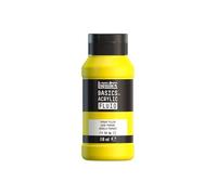 Liquitex 8870381 Basics Fluid - Peinture acrylique à consistance fluide, à séchage rapide, résistante à la lumière, imperméable, à base d'eau, Flacon de 118 ml, Jaune Primaire