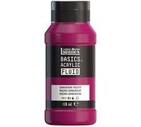 Liquitex Peinture acrylique Basics Fluid – fluide, séchage rapide – 118 ml Magenta Quinacridone