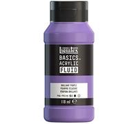 Liquitex 8870394 Basics Fluid - Peinture acrylique à consistance fluide, à séchage rapide, résistante à la lumière, imperméable, à base d'eau, Flacon de 118 ml, Pourpre Brillant