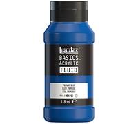 Liquitex Peinture acrylique Basics Fluid 8870399 Fluide, séchage rapide, 118 ml Bleu primaire