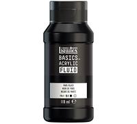Liquitex Peinture acrylique Basics Fluid 8870417 fluide séchage rapide 118 ml Noir de Mars