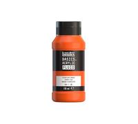 Liquitex 8870423 Basics Fluid - Peinture acrylique à consistance fluide, à séchage rapide, résistante à la lumière, imperméable, à base d'eau, Flacon de 118 ml, Orange Fluorescent
