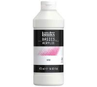Liquitex Additif Acrylique Basics Gesso Bouteille 473ml ROW, Blanc Mat, 473.00 ml (Lot de 1)