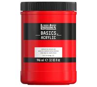 Liquitex Peinture acrylique Basics Pot 946 ml Rouge cadmium moyen imitation