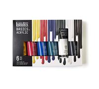 Peinture acrylique - Liquitex - Basics Acrylic - Coffret 6 tubes de 118ml - Assortiment