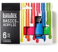 Liquitex Basics Acrylique Set de 6 tubes 118 ml Couleurs fluorescentes