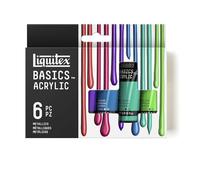 Liquitex Basics Acrylique Set de 6 tubes 22 ml Couleurs métalliques