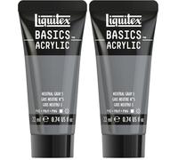 Liquitex Basics Acrylique Tube 22 ml Gris Neutre ROW (Lot de 2)
