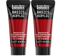 Liquitex Basics Acrylique Tube 22 ml Rouge Cadmium Fonce Imit ROW (Lot de 2)