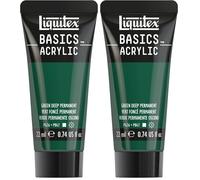Liquitex Basics Acrylique Tube 22 ml Vert Foncé Permanent ROW (Lot de 2)