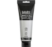 Liquitex – Peinture acrylique Basics – Argent – Tube 250 ml – Monopigmentée, Satinée