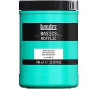 Liquitex Peinture acrylique Basics – Vert d'eau éclatant (660) – Pot 946 ml