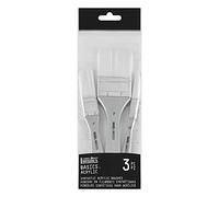 Liquitex Set de 3 pinceaux Basics synthétiques pour acrylique