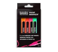 Liquitex Paint Marker Set de 6 Marqueurs pointe fine 2 mm Couleurs Fluorescentes