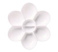 Liquitex Palette de mélange Acrylique pour peintures à l'huile ou peintures acryliques, Fleurs, Blanc, Plastique, Universelle, Grandes cavités, Facile à Nettoyer