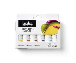 Liquitex Pro Heavy Body 6x22 Ml Set Couleurs Vibrantes