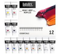 Liquitex – Coffret de peinture acrylique Heavy Body Professional Essentiels 12 x 22 ml