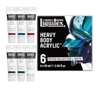 Liquitex Professional Acrylique Heavy Body Set Muted Collection + Blanc 6X59ml