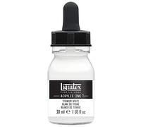 Liquitex Professional Encre Acrylique Flacon Avec Pipette 30 ml Blanc De Titane, Flacon 30ml