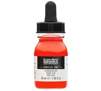 Liquitex Professional Encre Acrylique Flacon Avec Pipette 30 ml Rouge fluorescent