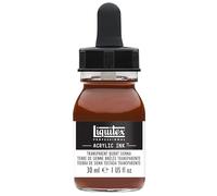 Liquitex Professional Encre Acrylique Flacon Avec Pipette 30 ml Terre De Sienne Brulée Transparente
