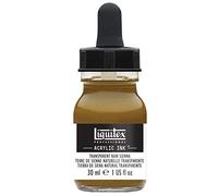 Liquitex Professional Encre Acrylique Flacon Avec Pipette 30 ml Terre Sienne Naturelle Transparente
