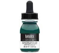 Liquitex Professional Encre Acrylique Flacon Avec Pipette 30 ml Vert Phtalocyanine (Nuance Bleue)