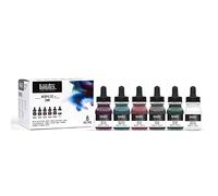 Liquitex Professional Encre acrylique – Set 6 x 30 ml Couleurs feutrées + blanc